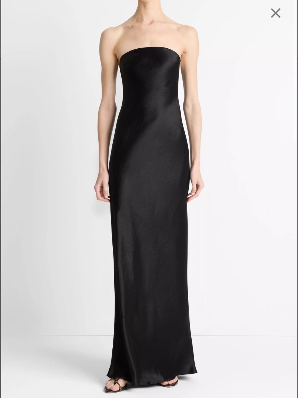 NWT Vince Satin Strapless Dress